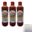Vlammen Saus, Pikante Sauce 3er Pack (3x500ml Flasche) +...