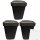 Rotho Twist Kitchen Swing Abfalleimer 50l schwarz grau 3er Pack (3er VPE) + usy Block