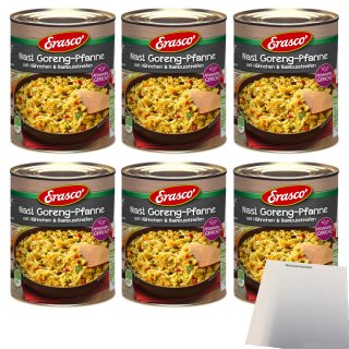 Erasco Nasi Goreng-Pfanne 6er Pack (6x800g Dose) + usy Block