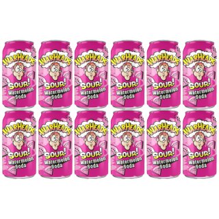 Warheads Watermelon Sour Soda 12er Pack (12x330ml Dose)