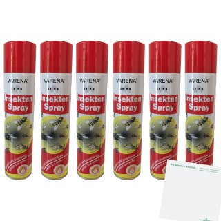 Varena Insekten-Spray 6er Pack (6x400ml Dose) + usy Block