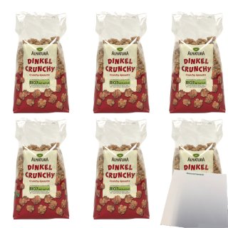 Alnatura Dinkel Crunchy (6x750g Packung) + usy Block