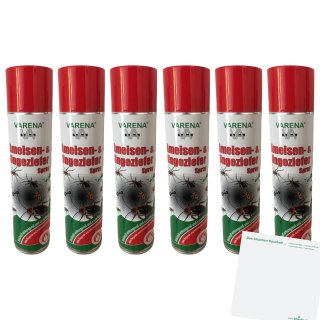 Varena Ameisen-& Ungeziefer Spray 6er Pack (6x400ml Dose) + usy Block