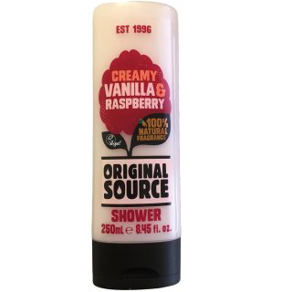 Original Source Creamy Vanilla & Raspberry Duschgel (250ml Flasche)