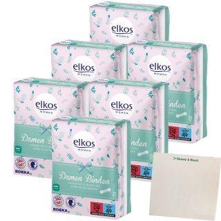 Elkos Damen Binden 6er Pack (6x20Stk) + usy Block