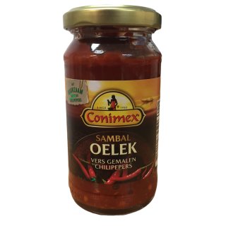 Conimex Sambal Oelek Chillipaste würzig scharf (50g Glas)