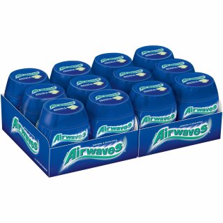 Wrigley Airwaves Menthol & Eukalyptus 12er Pack (12x50 Dragees) + usy Block