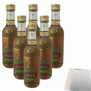 Douwe Egberts Kaffee Sirup Haselnuss 6er Pack (6x250ml Flasche) + usy Block