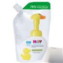 Hipp Babysanft Waschschaum Nachfüllbeute 3er Pack (3x250ml Packung) + usy Block
