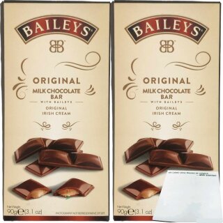 Baileys Chocolate Truffle Bar 2er Pack (2x90g Tafel) + usy Block