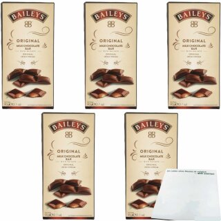 Baileys Chocolate Truffle Bar 5er Pack (5x90g Tafel) + usy Block