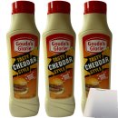 Goudas Glorie Tasty Cheddar Style Sauce 3er Pack (3x850ml Flasche) + usy Block