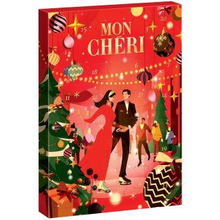 Ferrero Mon Cheri Adventskalender Motiv 1 Eislauf (252g Packung)