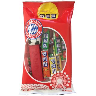 FC Bayern München PEZ-Spender inkl. Nachfüllungen (85g Packung)