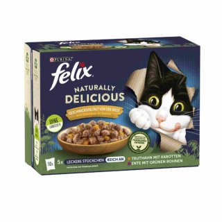 Felix Naturally Delicious von der Wiese (10x 80g Packung)