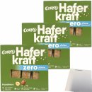 Corny Haferkraft Zero Haselnuss 3er Pack (12x35g Riegel) + usy Block