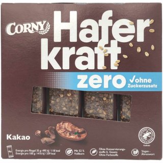 Corny Haferkraft Zero Kakao Hafer-Kakao-Riegel (4x35g)