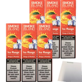 Smoke Island Ice Mango 6er Pack (6x600 Züge) + usy Block