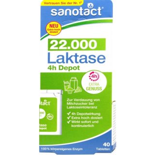 Sanotact Laktase 22.000 Depot Kapseln (40 er )