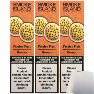 Smoke Island Passion Fruit 3er Pack (3x600 Züge) + usy Block
