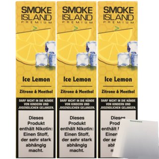 Smoke Island Ice Lemon 3er Pack (3x600 Züge) + usy Block