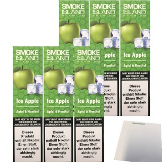 Smoke Island Ice Apple 6er Pack (6x600 Züge) + usy Block