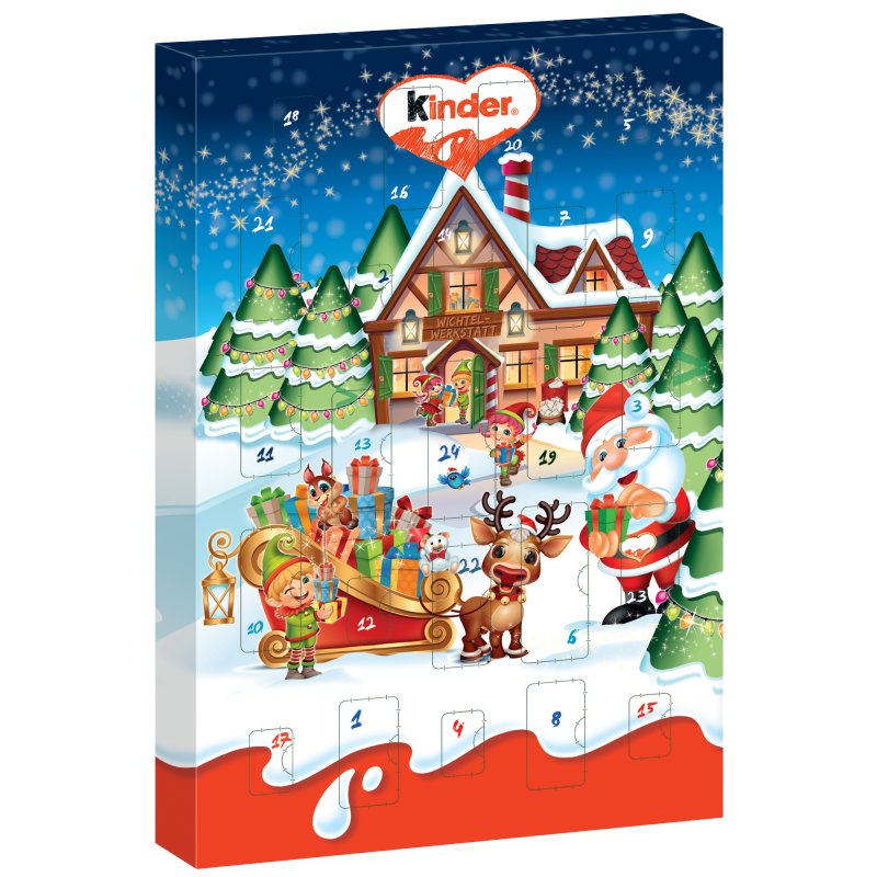 Kinder Mini Mix Adventskalender 2022 Beide Motive mit mini kinder Bue