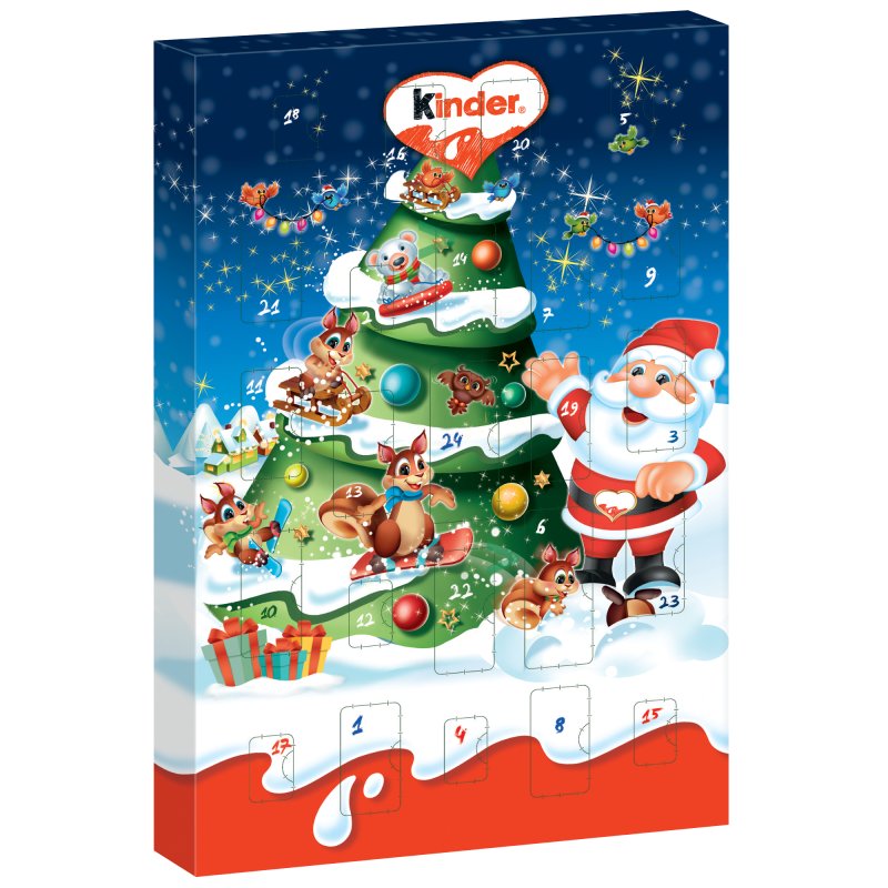 Kinder Mini Mix Adventskalender 2022 Beide Motive mit mini kinder Bue