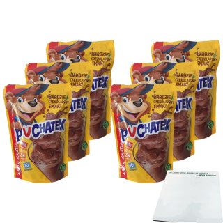 Puchatek Kakaopulver 6er Pack (6x200g Packung) + usy Block