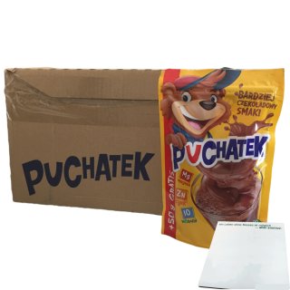 Puchatek Kakaopulver 10er Pack (10x200g Packung) + usy Block