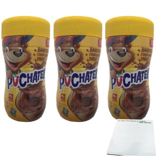 Puchatek Kakaopulver 3er Pack (3x350g Dose) + usy Block