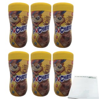 Puchatek Kakaopulver 6er Pack (6x350g Dose) + usy Block