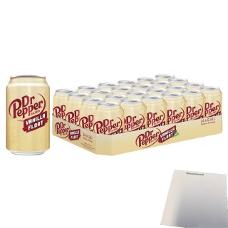 Dr. Pepper Vanilla Float 24er Pack (24x330ml Dose) + usy Block