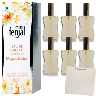 Fenjal EDT Blossom Edition 6er Pack (6x50ml Flasche) + usy Block