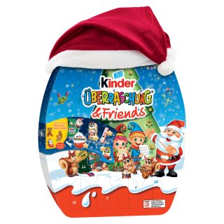 Ferrero Kinder Überraschung Adventskalender Motiv: Weihnachtsbaum (404g Packung)