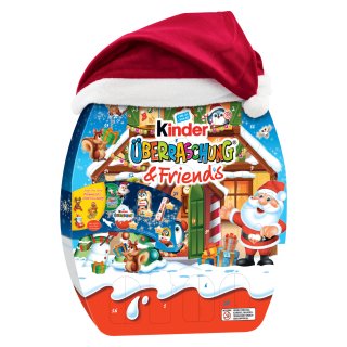 Ferrero Kinder Überraschung Adventskalender Motiv: Weihnachtshaus (404g Packung)