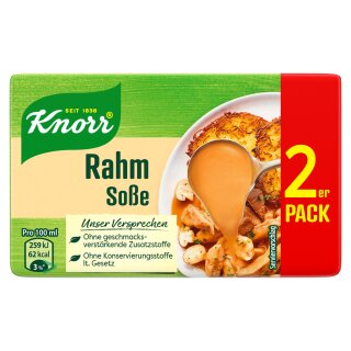 Knorr Rahm Soße (2x250ml Packung)