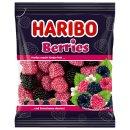 Haribo Berries die beliebten Himbeeren mit einem softem Geleekern und buntem Zuckerperlen-Überzug (175g Beutel)