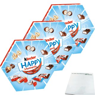 Ferrero Kinder Happy Moments 3er Pack (3x161g Packung) + usy Block