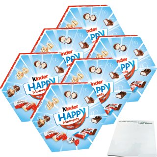 Ferrero Kinder Happy Moments 6er Pack (6x161g Packung) + usy Block