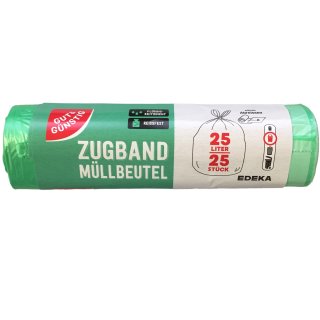G&G Müllbeutel mit Zugband 25L 25er