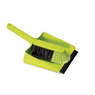 Coronet Kehrgarnitur aus Kunststoff Grün (20cm)
