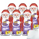 Milka Weihnachtsmann Alpenmilch Schokolade 6er Pack (6x175g) + usy Block