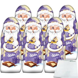 Milka Weihnachtsmann Kuhflecken Schokolade 6er Pack (6x100g) + usy Block