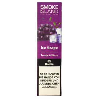 Smoke Island E-Shisha Ice Grape ohne Nikotin (600 Züge)