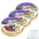 Milka & Friends Weihnachtsteller 3er Pack (3x196g Packung) + usy Block