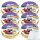Milka & Friends Weihnachtsteller 6er Pack (6x196g Packung) + usy Block