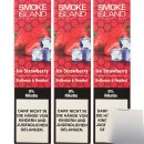 Smoke Island E-Shisha Strawberry ohne Nikotin 3er Pack...