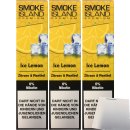 Smoke Island E-Shisha Ice Lemon ohne Nikotin 3er Pack...
