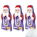 Milka Weihnachtsmann Naps 3er Pack (3x115g Packung) + usy Block MHD 31.03.2023 Sonderpreis